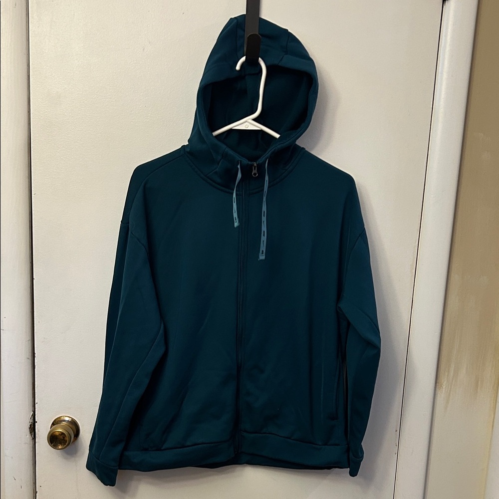 Nike Teal Hooded Zip-Up Size Medium